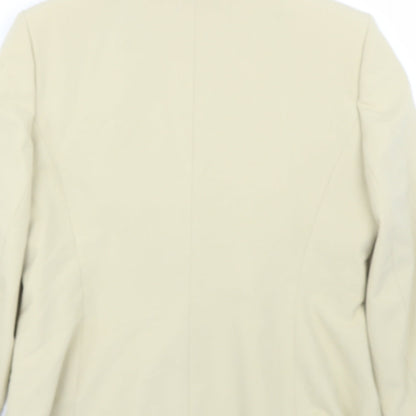 Preworn Womens Beige   Jacket Suit Size 14