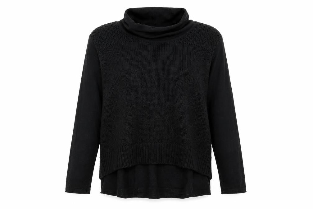 Brandette Womens Black   Pullover Jumper Size L