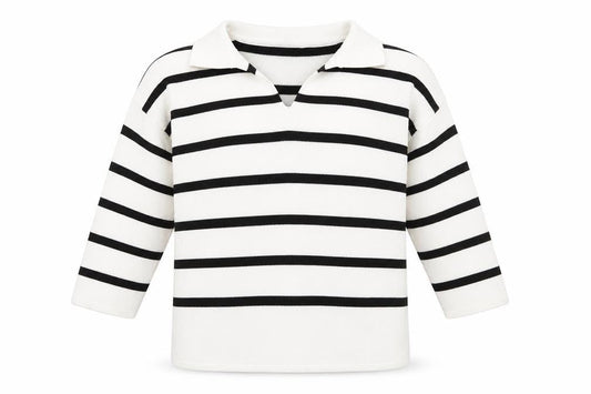 New Look Mens Ivory Striped  Pullover Jumper Size S