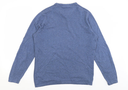Preloved George Mens Blue   Pullover Jumper Size S - Back