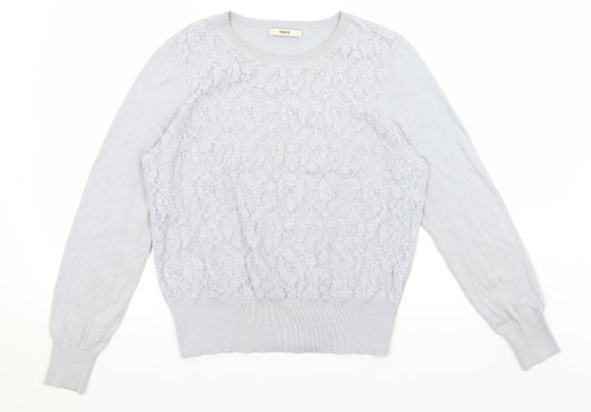 Oasis Womens Blue   Pullover Jumper Size L