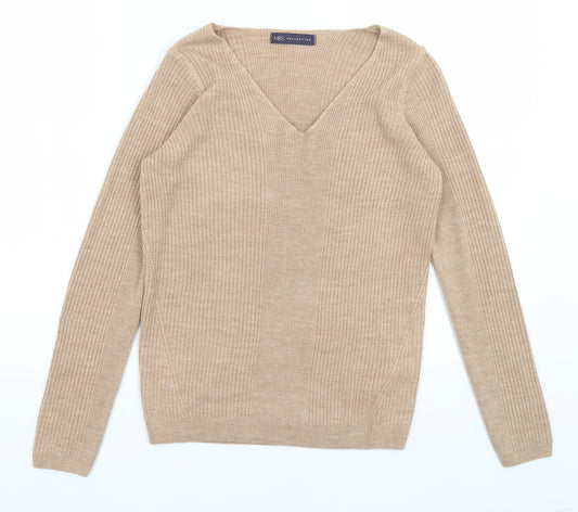M&S Womens Brown   Pullover Jumper Size 8