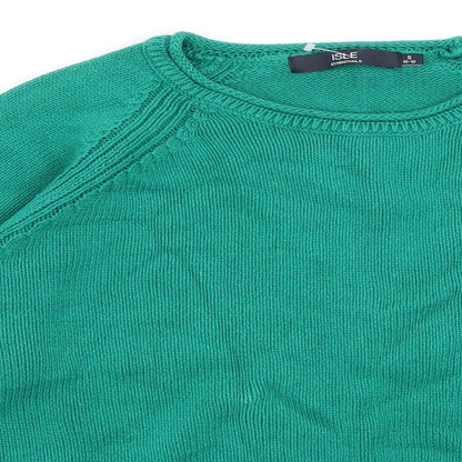 Isle Womens Green   Pullover Jumper Size S