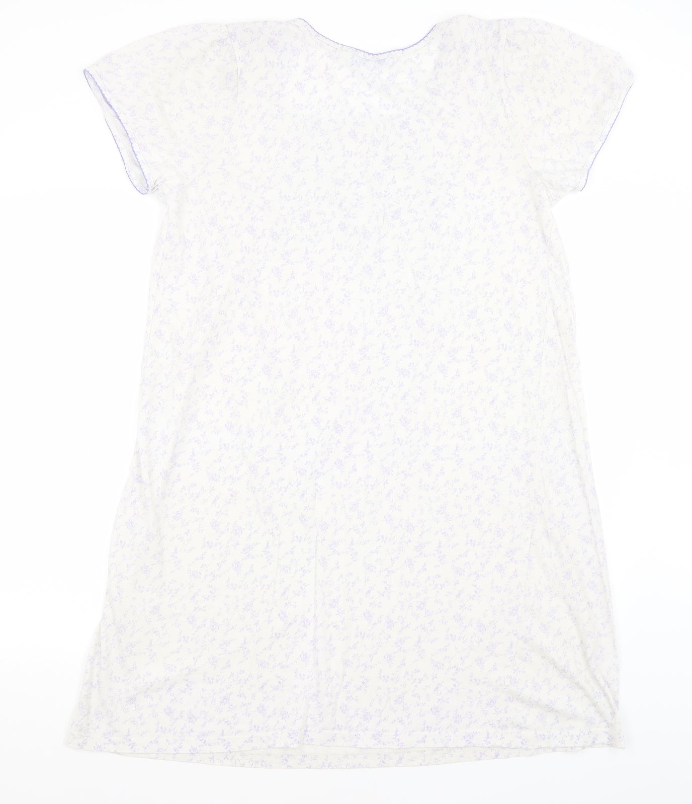 Essential Womens Ivory Floral  Top Nightshirt Size 10