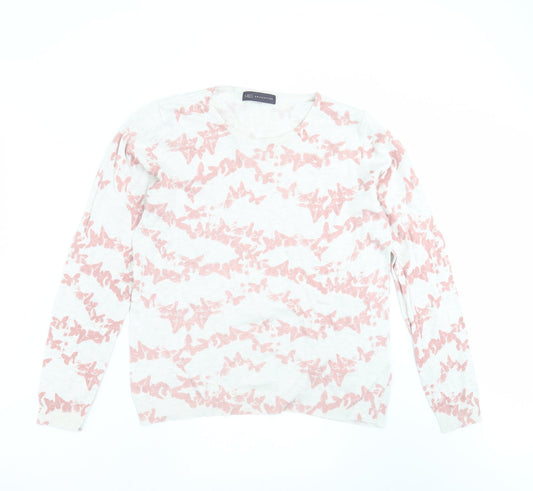 Marks and Spencer Womens Grey  Knit Pullover Jumper Size 12  - BUTTERFLIES