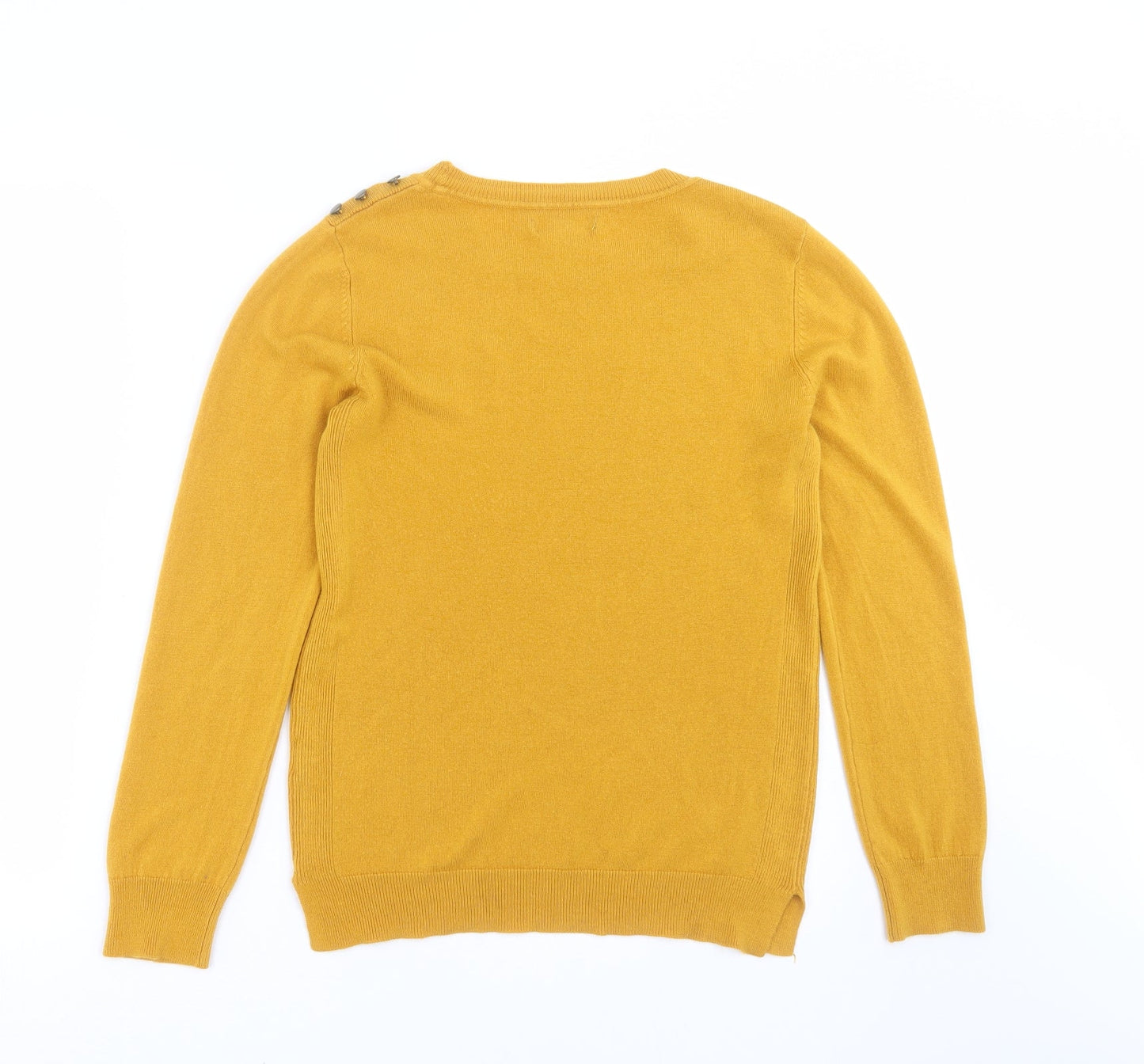 Primark Womens Yellow  Knit Pullover Jumper Size 12