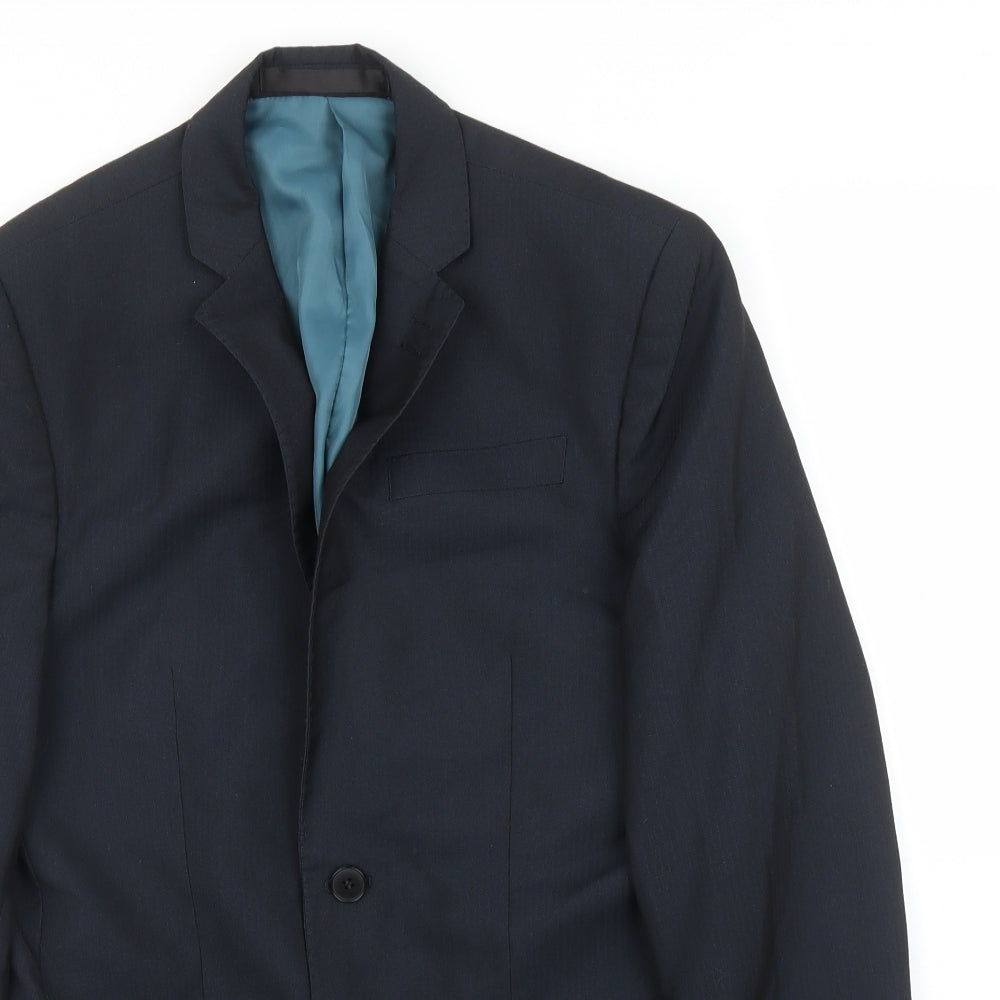M&S Mens Blue   Jacket Suit Jacket Size 36