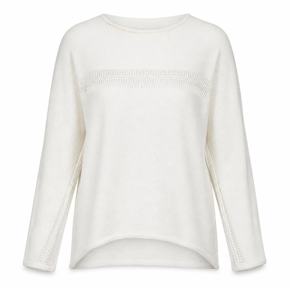 Eight Womens White   Pullover Jumper Size M