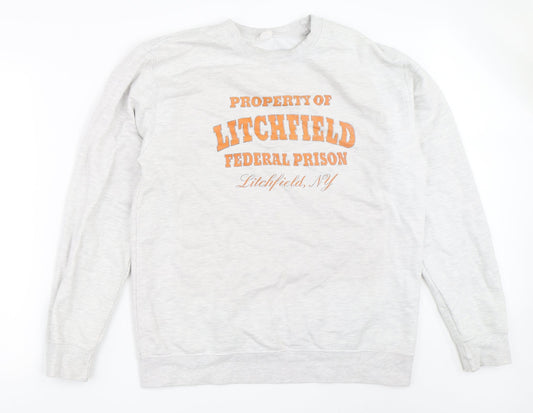 All We Do is Mens Grey   Pullover Sweatshirt Size L