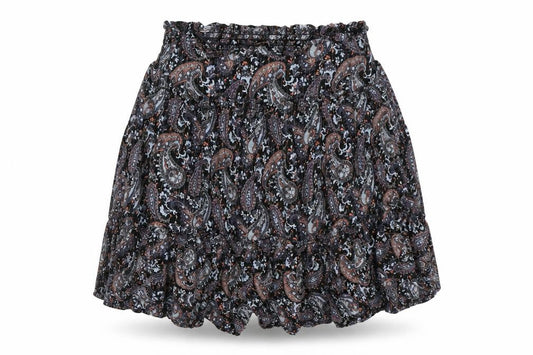 Oasis Womens Blue Paisley  Flare Skirt Size 8