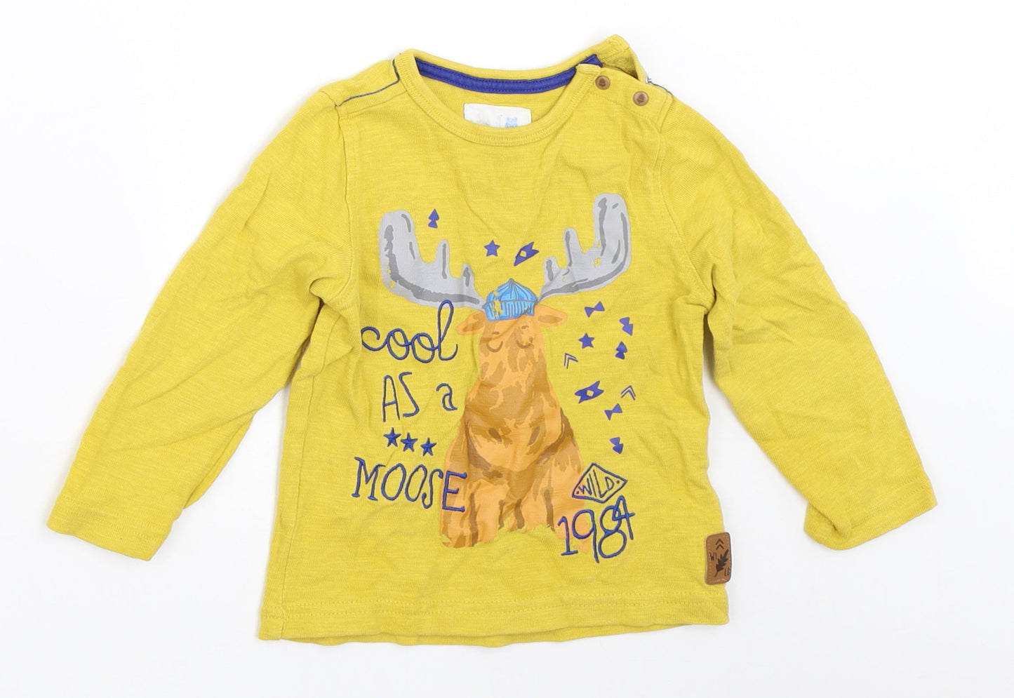 Mothercare Baby Yellow   Basic T-Shirt Size 12-18 Months