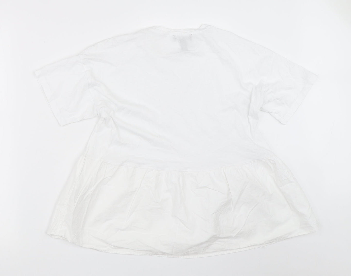 New Look Womens White   Basic T-Shirt Size 10