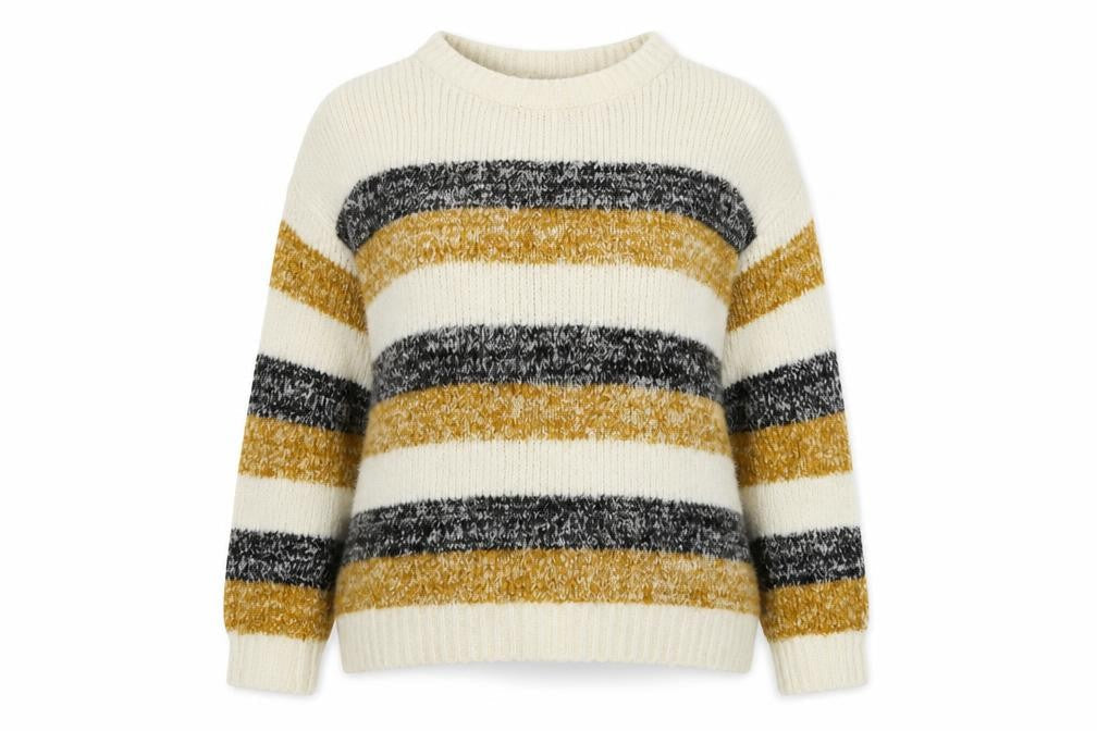 Matalan  Womens Beige Striped  Pullover Jumper Size L