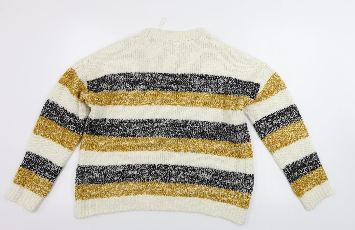 Matalan  Womens Beige Striped  Pullover Jumper Size L