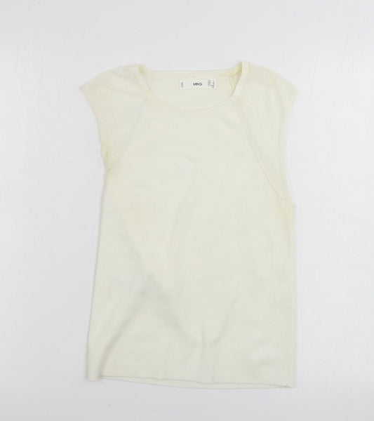 Mng   Womens Ivory   Basic Tank Size S