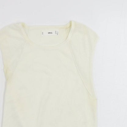 Mango   Womens Ivory   Basic Tank Size S