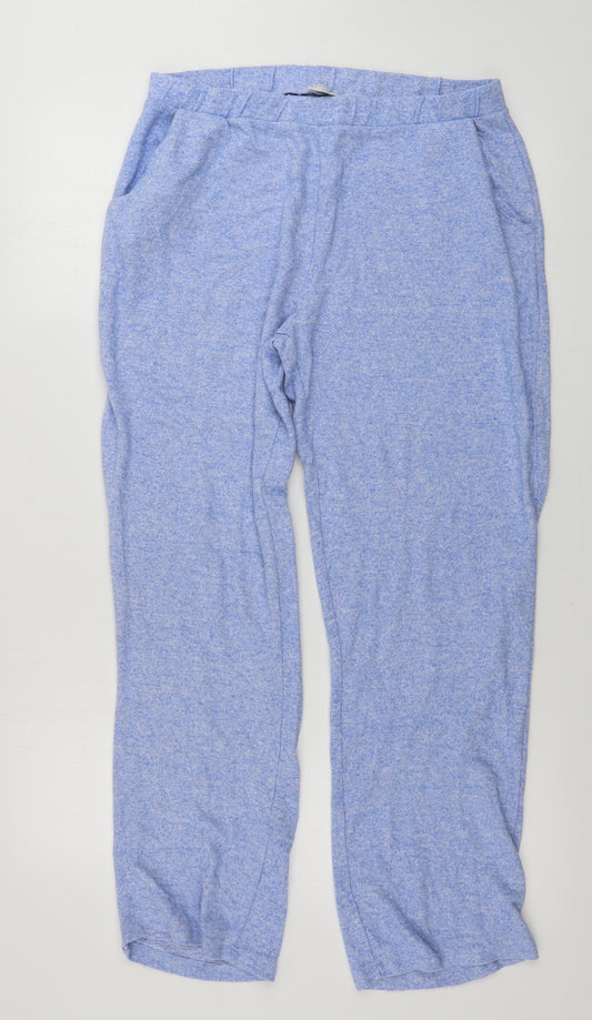 Jeff & Co Womens Blue   Sweatpants Trousers Size 14 L26 in