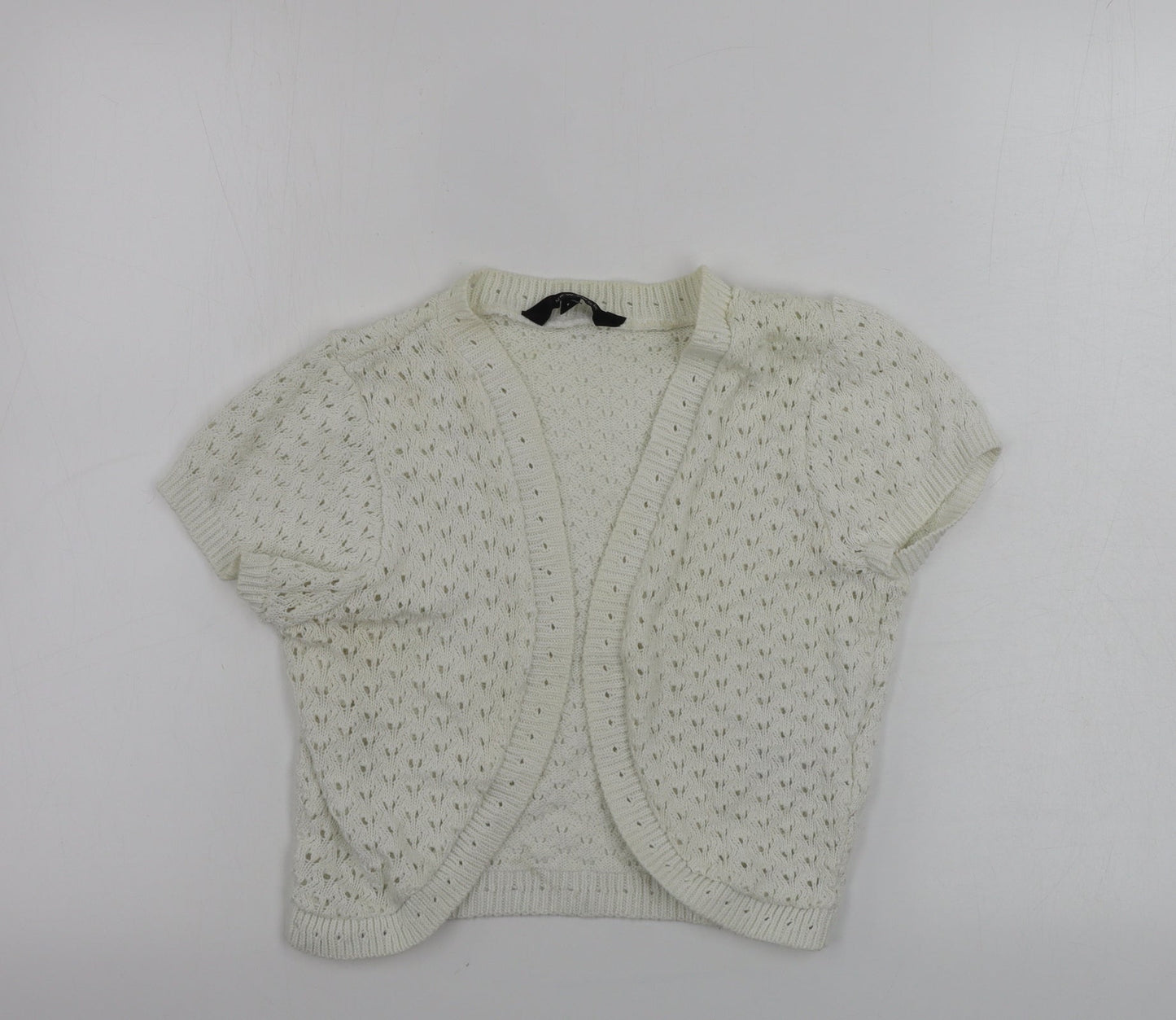 New Look  Womens White   Cardigan Jumper Size 12