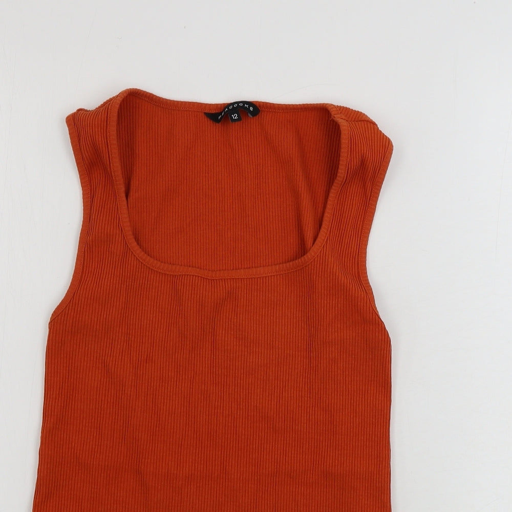 Peacocks  Womens Orange   Basic Tank Size 12