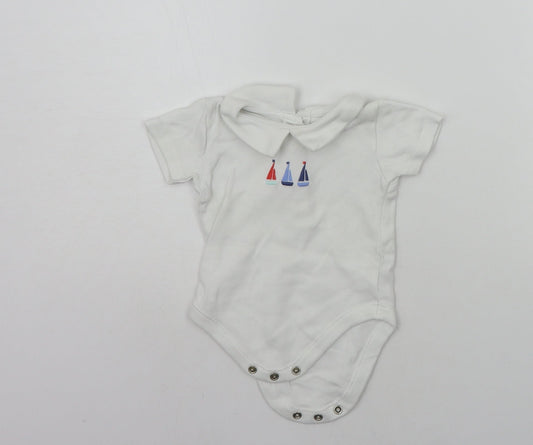 George Baby White   Babygrow One-Piece Size 3-6 Months