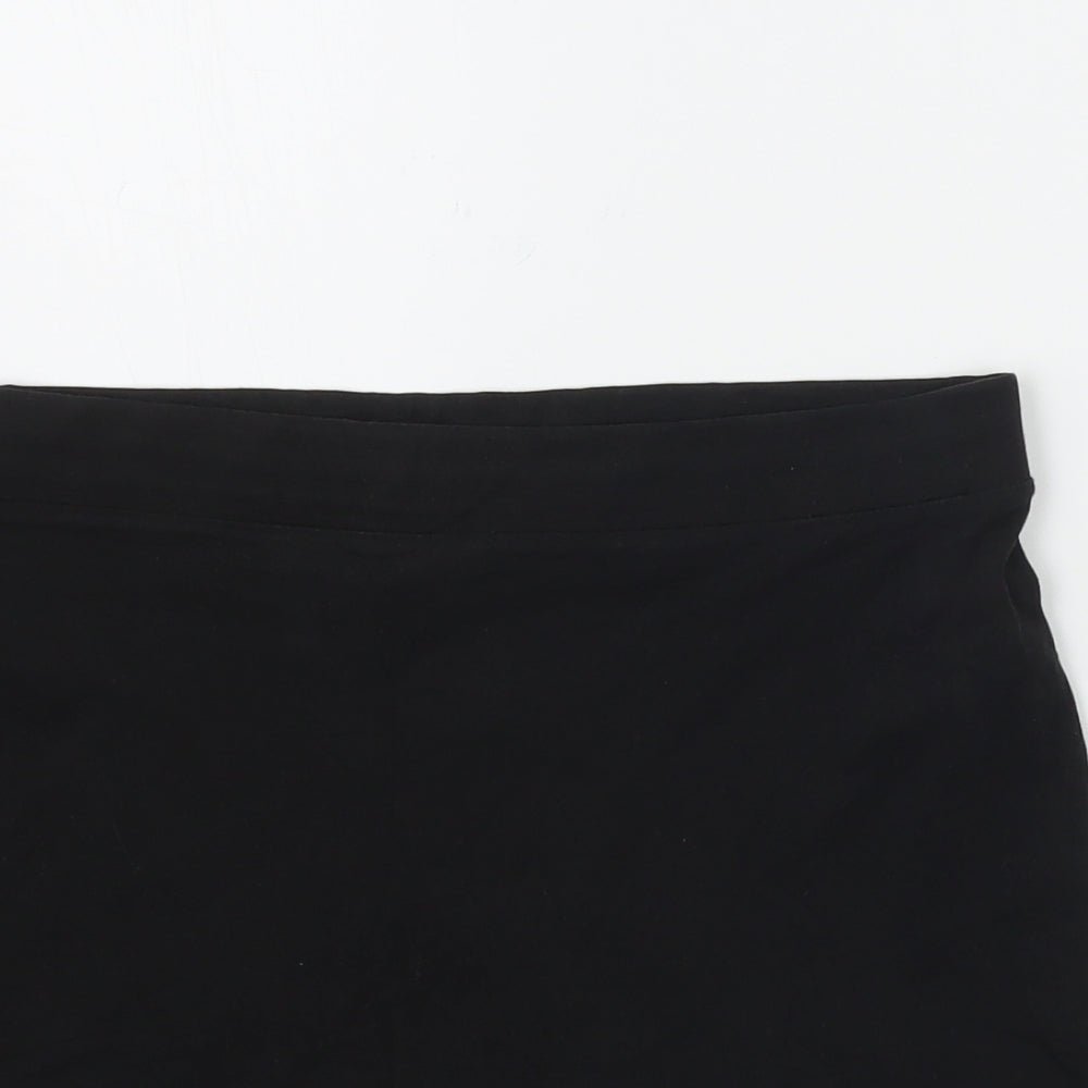 Divided Womens Black   A-Line Skirt Size M