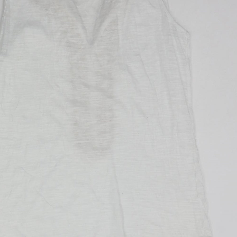 Gap Womens White Geometric  Basic Tank Size M
