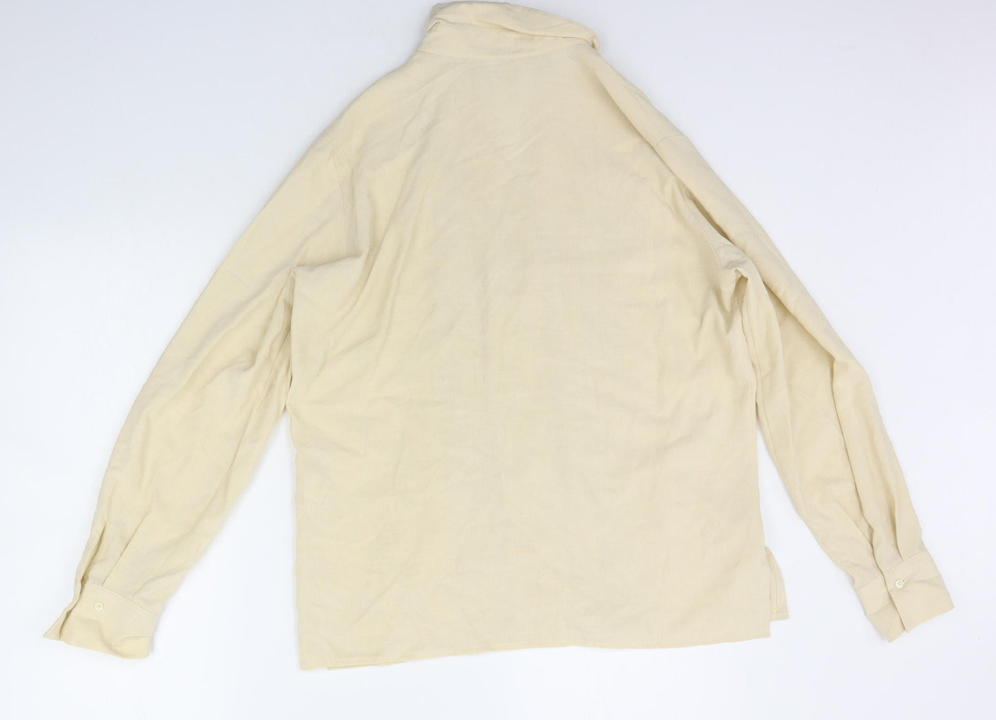 Marks and Spencer Womens Beige   Basic Button-Up Size 12