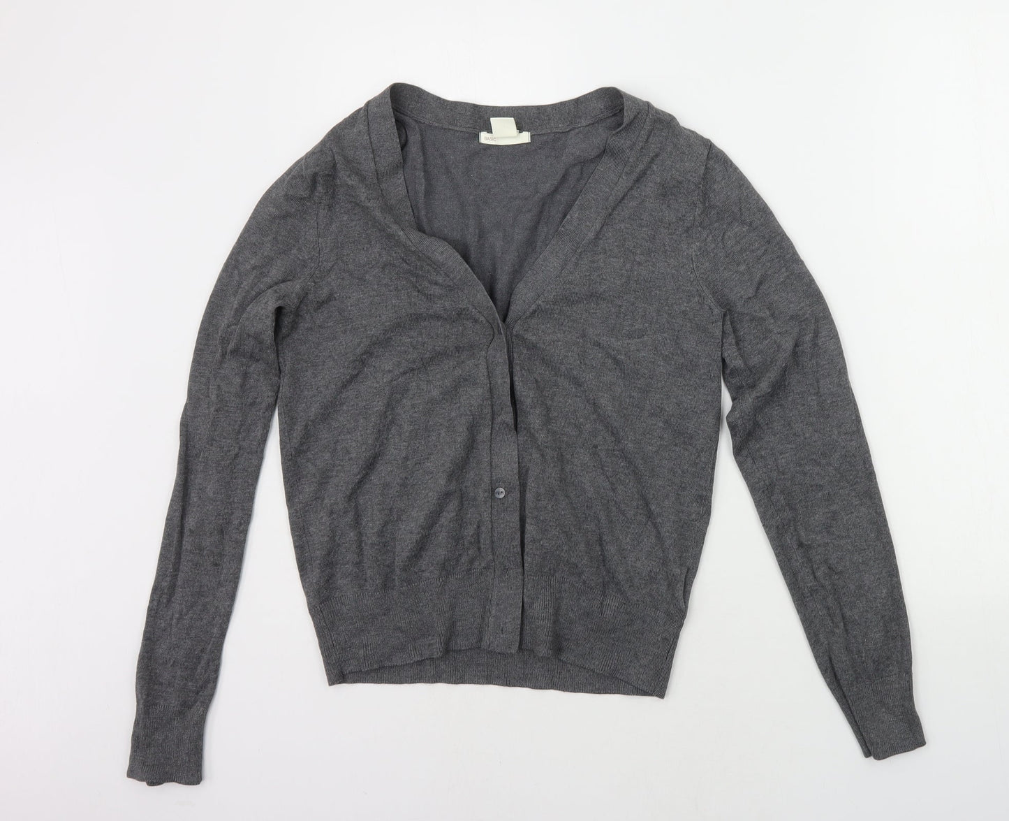 H&M Womens Grey   Cardigan Jumper Size S