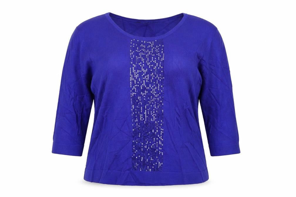 Bonmarché Womens Blue Pullover Jumper Size L