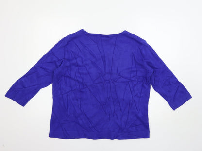 Bonmarché Womens Blue Pullover Jumper Size L