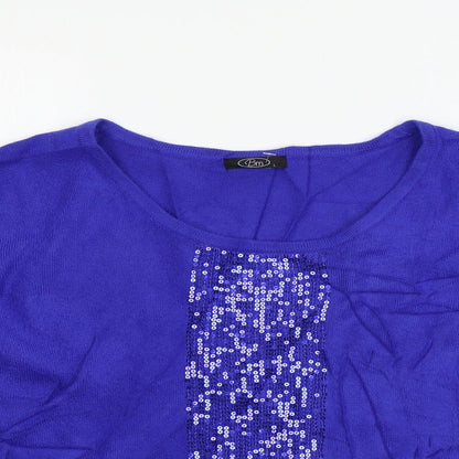 Bonmarché Womens Blue Pullover Jumper Size L