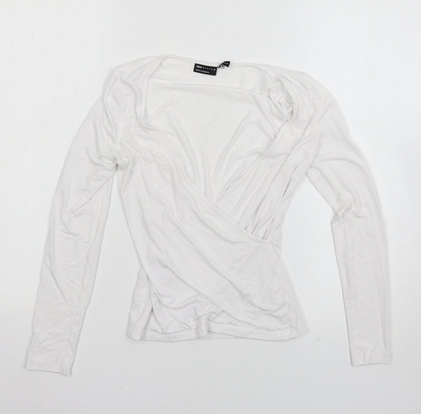 ASOS Womens White   Basic T-Shirt Size 4
