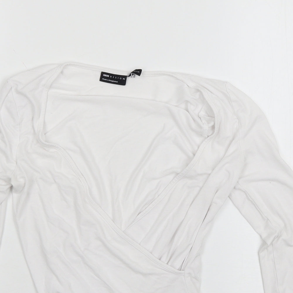 ASOS Womens White   Basic T-Shirt Size 4