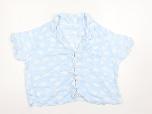 Love to lounge Womens Blue Solid  Top Pyjama Top Size L