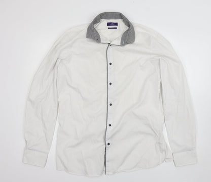 Preloved NEXT Mens White    Button-Up Size 16 - Front