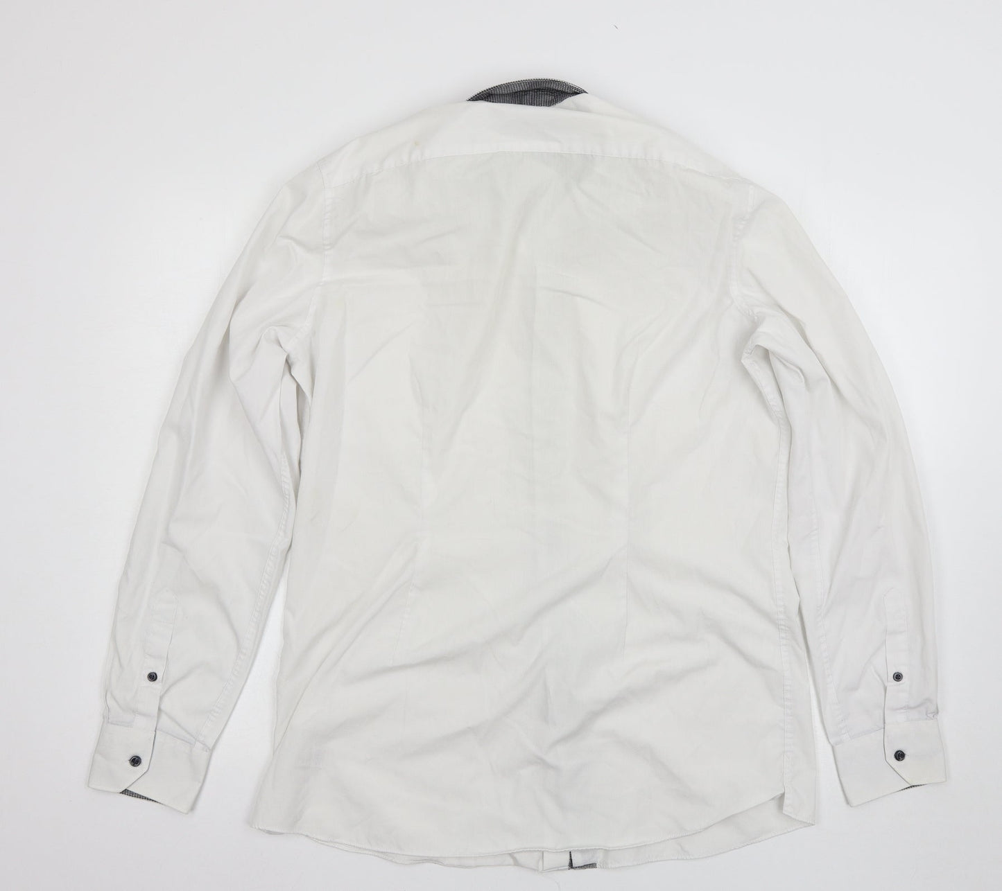 NEXT Mens White    Button-Up Size 16