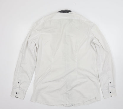 Preloved NEXT Mens White    Button-Up Size 16 - Back