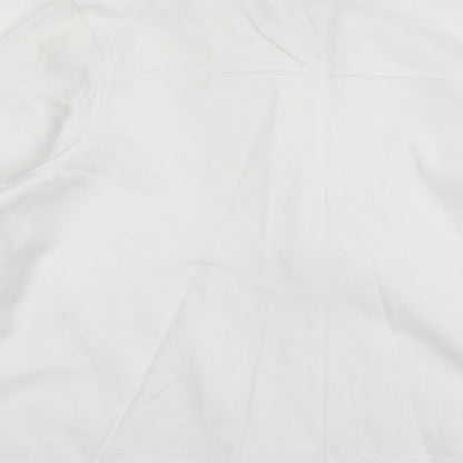 Preloved Debenhams Womens White   Full Zip Jumper Size 18 - Label