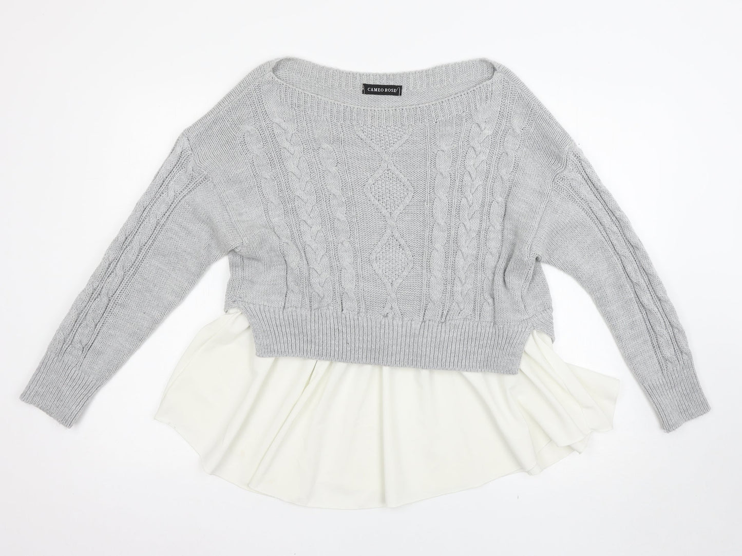 cameo rose Womens Grey   Pullover Jumper Size M