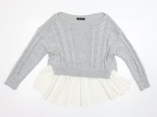 cameo rose Womens Grey   Pullover Jumper Size M