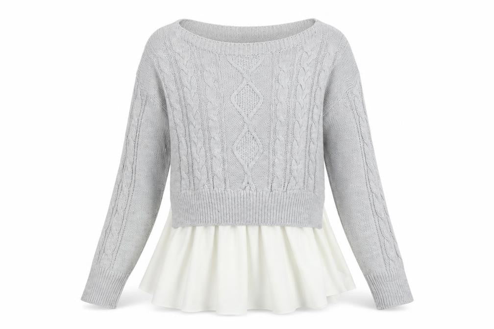 Cameo Rose Womens Grey Pullover Jumper Size M