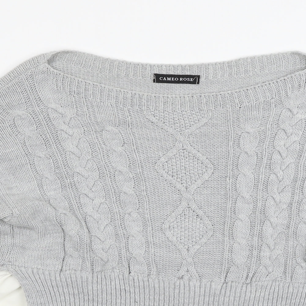 cameo rose Womens Grey   Pullover Jumper Size M