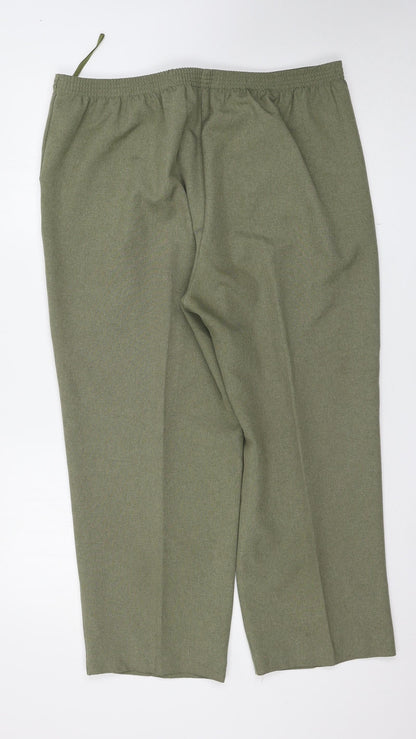 Bonmarché Womens Green Trousers Size 18 L25 in