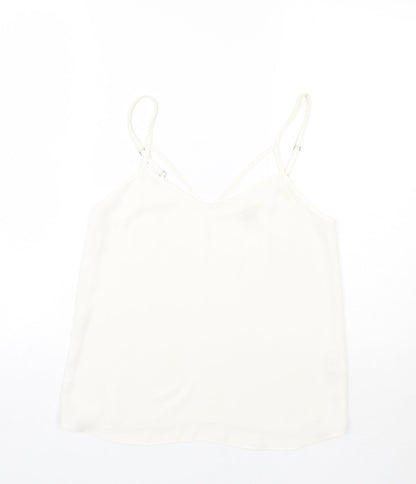 River Island Womens White   Basic Tank Size 6
