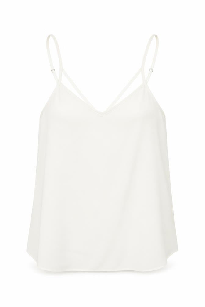 River Island Womens White   Basic Tank Size 6