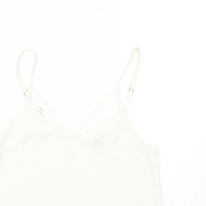 River Island Womens White   Basic Tank Size 6