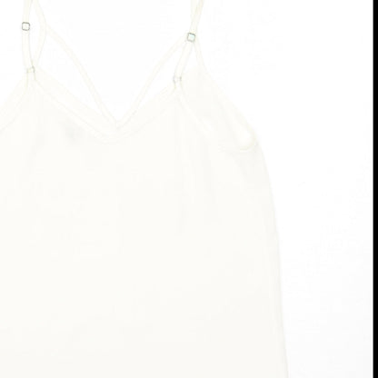 River Island Womens White   Basic Tank Size 6