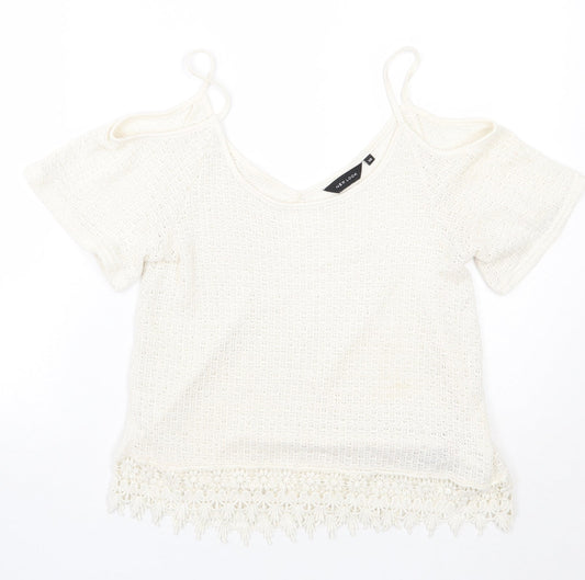 Newlook Womens White   Basic T-Shirt Size 10