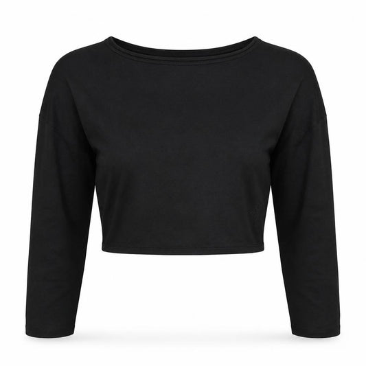 Primark Womens Black   Cropped T-Shirt Size 10