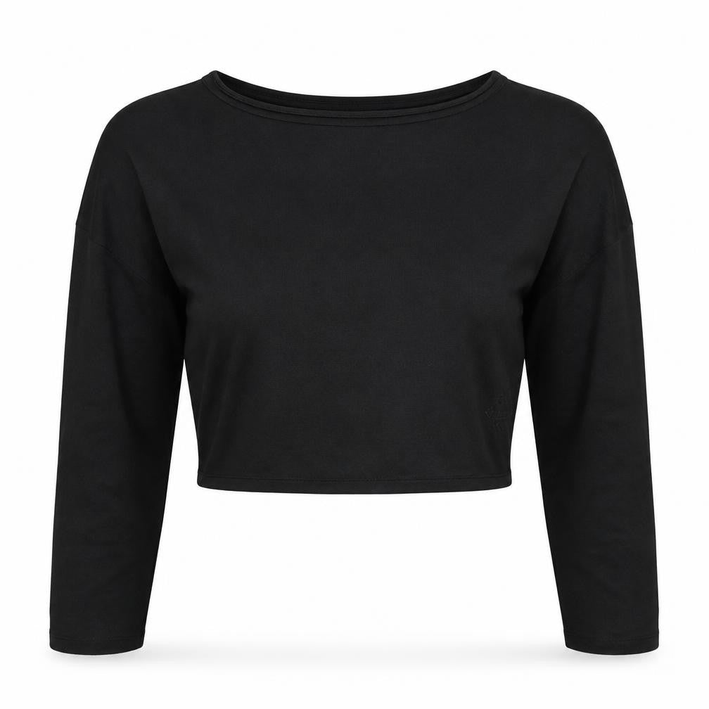 Primark Womens Black   Cropped T-Shirt Size 10
